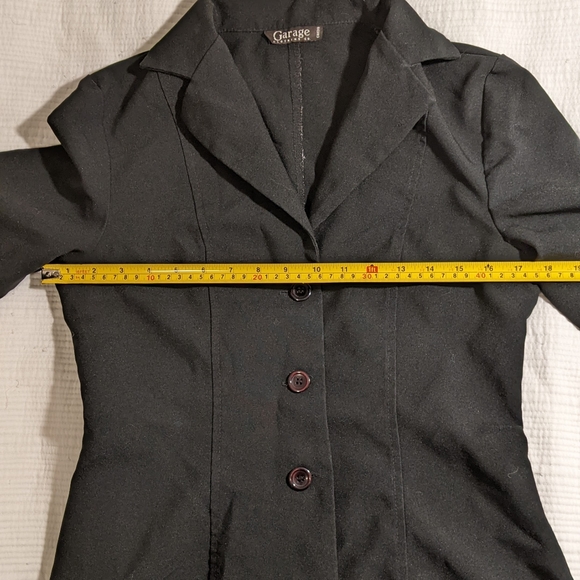 Garage casual black blazer, slim fit - Picture 4 of 7